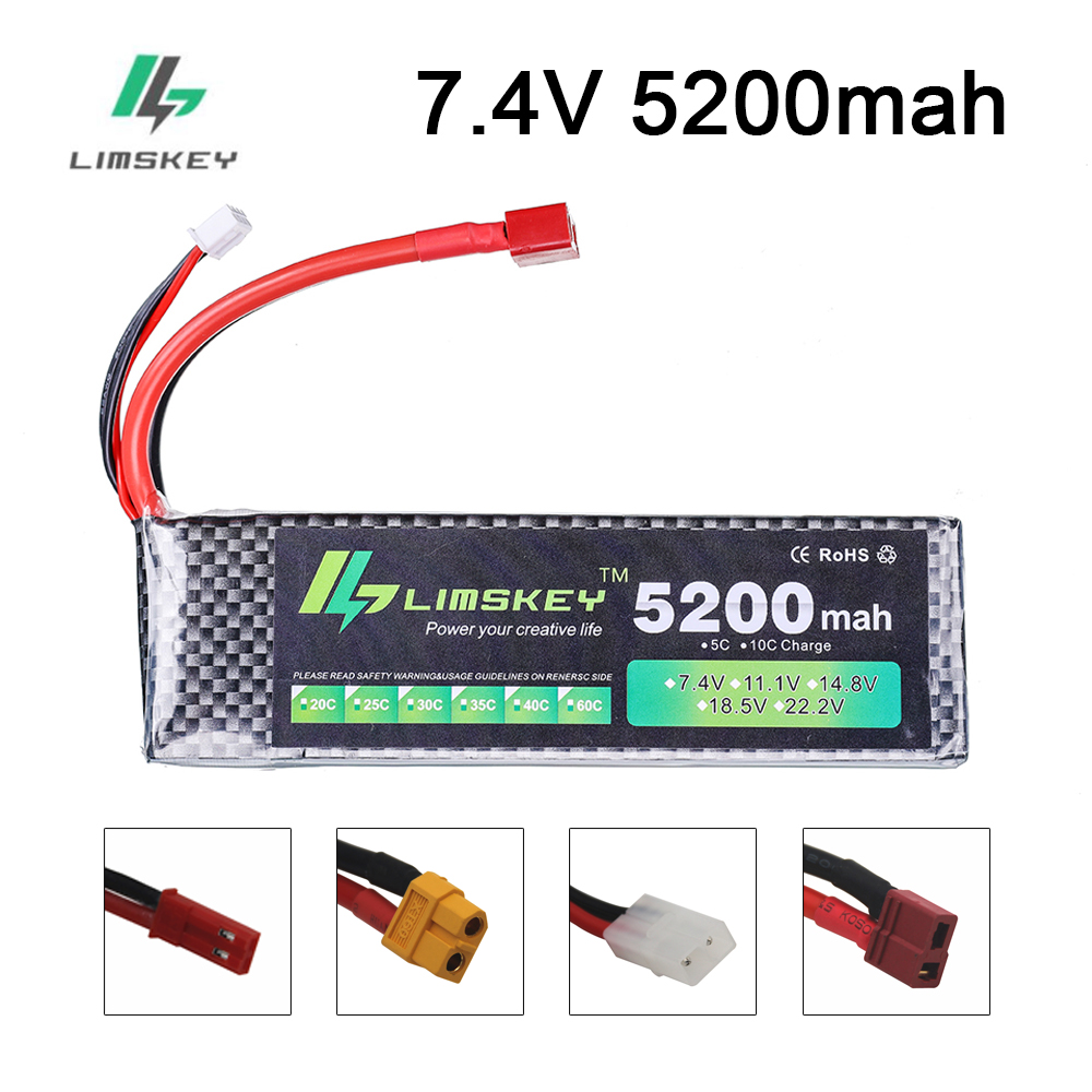 Rc Hobby Boat - Limskey Power battery 7.4V 5200mAh Battery
