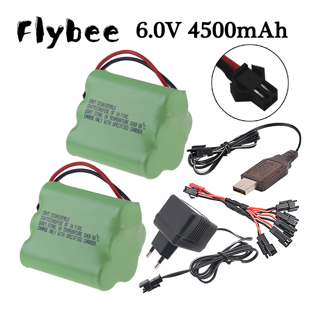 Rc Hobby Boat - 6v 4500mAh Ni-MH Battery SM Plug