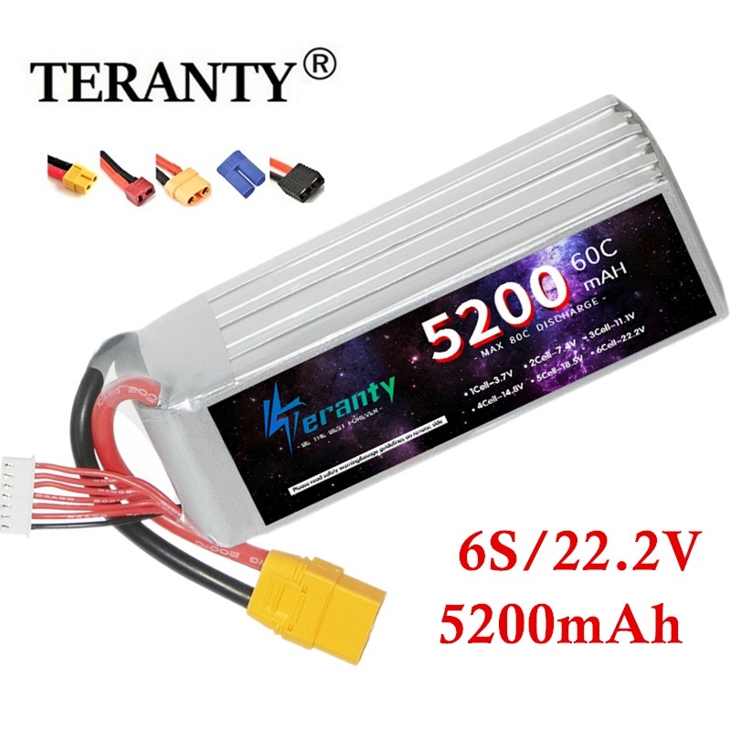 Rc Hobby Boat - TERANTY 6S 5200mAh Lipo Battery 22.2V