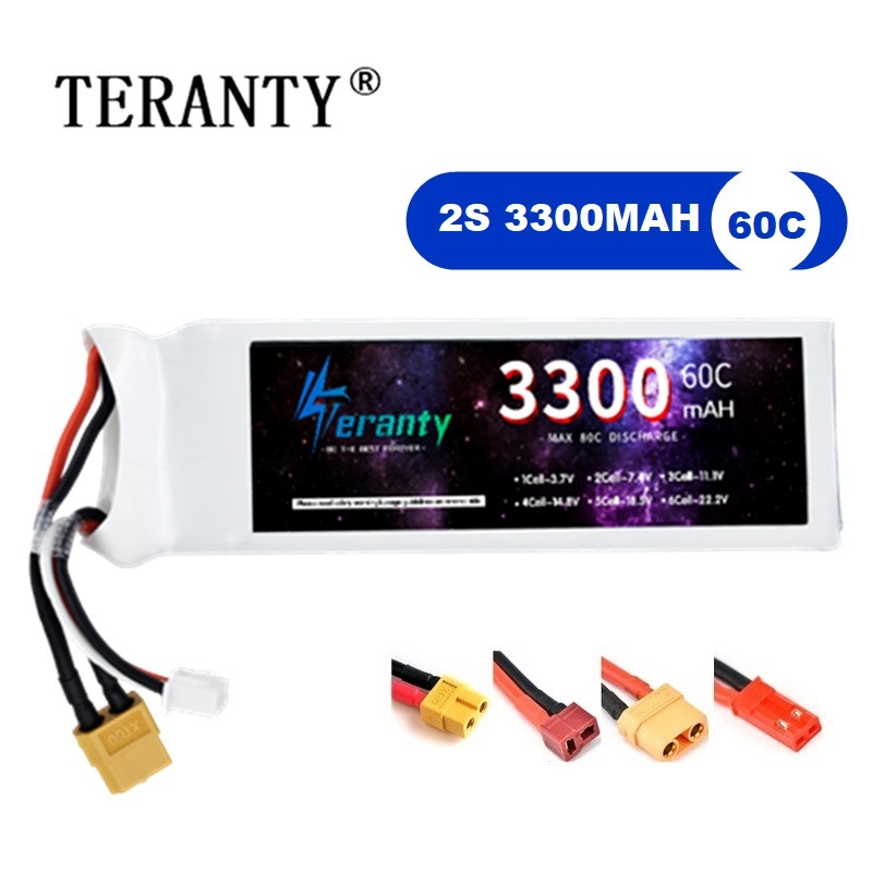Rc Hobby Boat - 2S 7.4V LiPo Battery 3300mAh 60C
