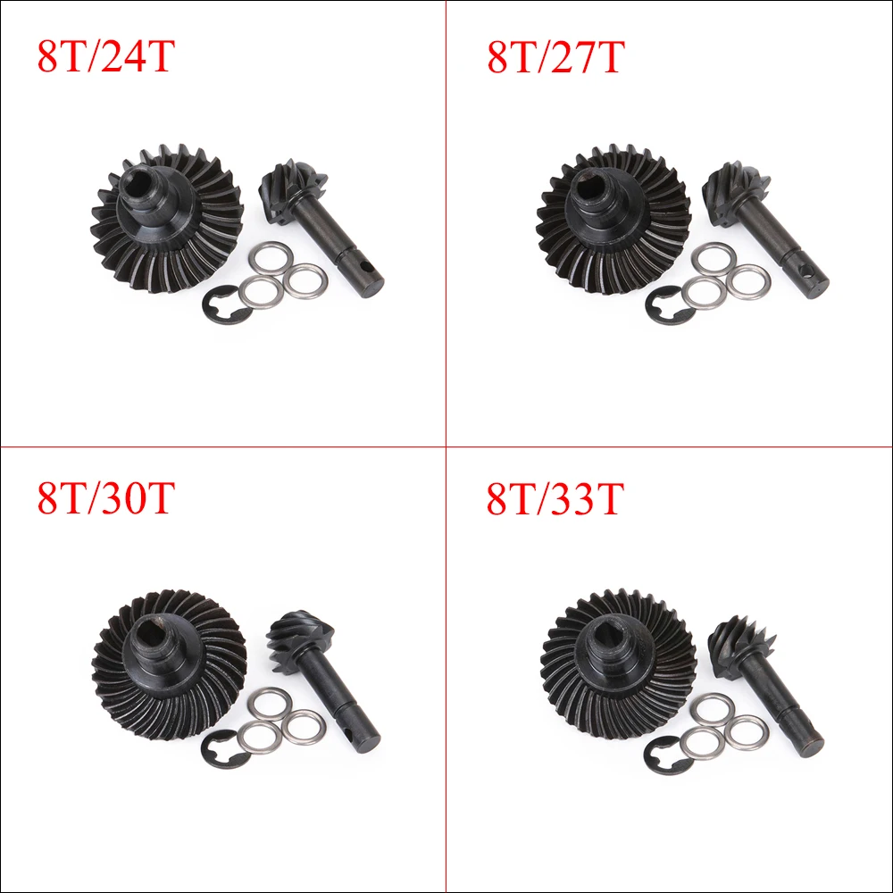 Metal 8T/24T/27T/30T/33T Bevel - Rc Hobby Grade Crawler recension och pris