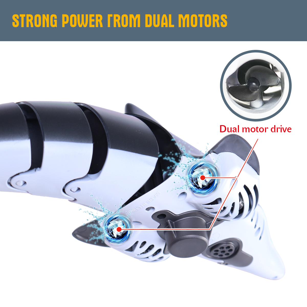 Shark  Rc Dolphin whale Spray  - Rc Submarine Water recension och pris