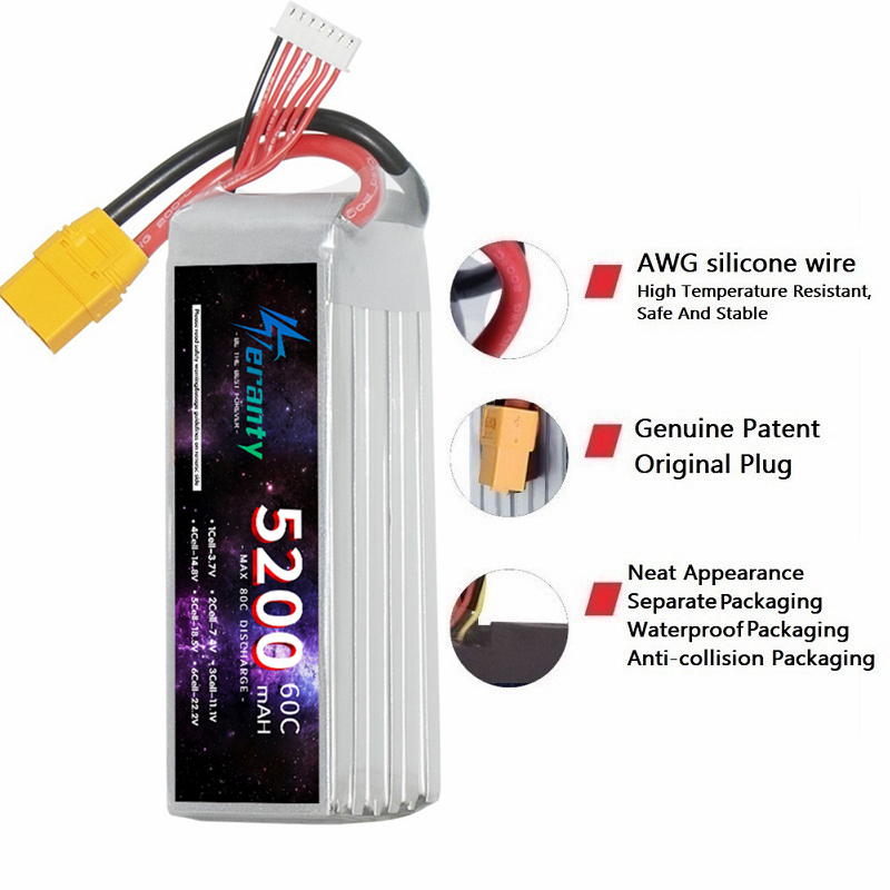 TERANTY 6S 5200mAh Lipo Batter - Rc Hobby Boat recension och pris