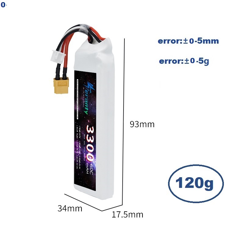 2S 7.4V LiPo Battery 3300mAh 6 - Rc Hobby Boat recension och pris