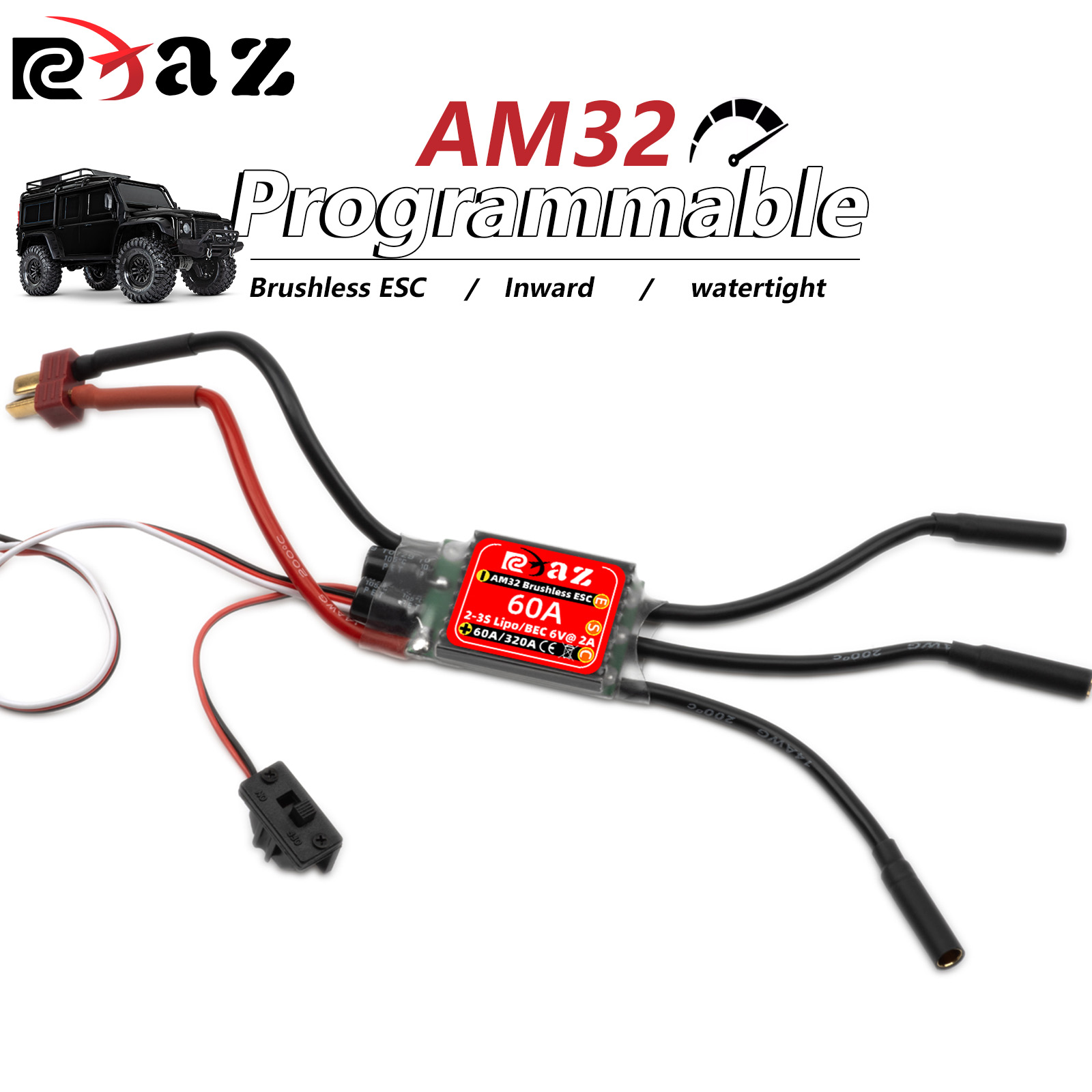 RCXAZ AM32 60A Brushless ESC E - Rc Submarine Water recension och pris