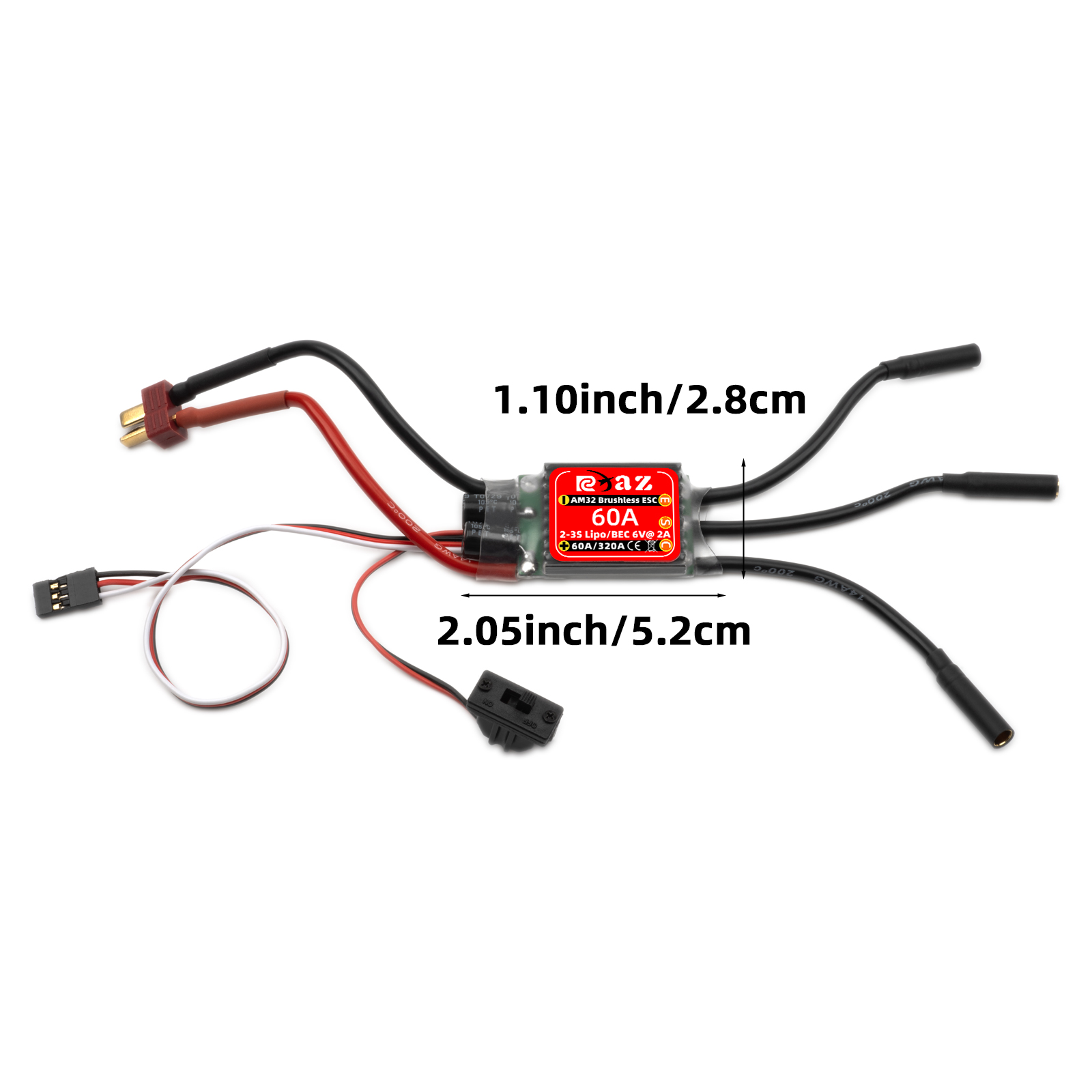 RCXAZ AM32 60A Brushless ESC E - Rc Submarine Water recension och pris